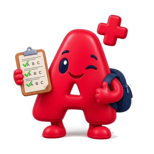 A+ Quiz Master Mascot