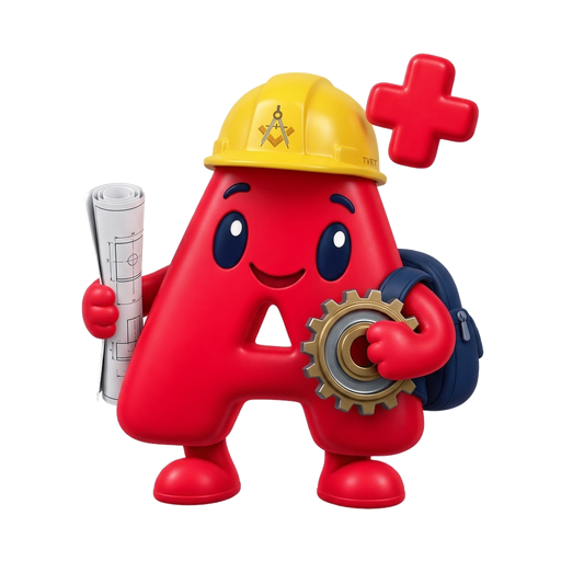 A+ TVET Engineering Mascot
