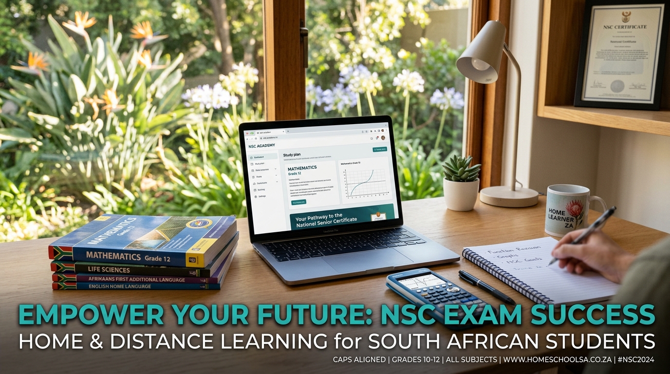 South African homeschool study desk setup
